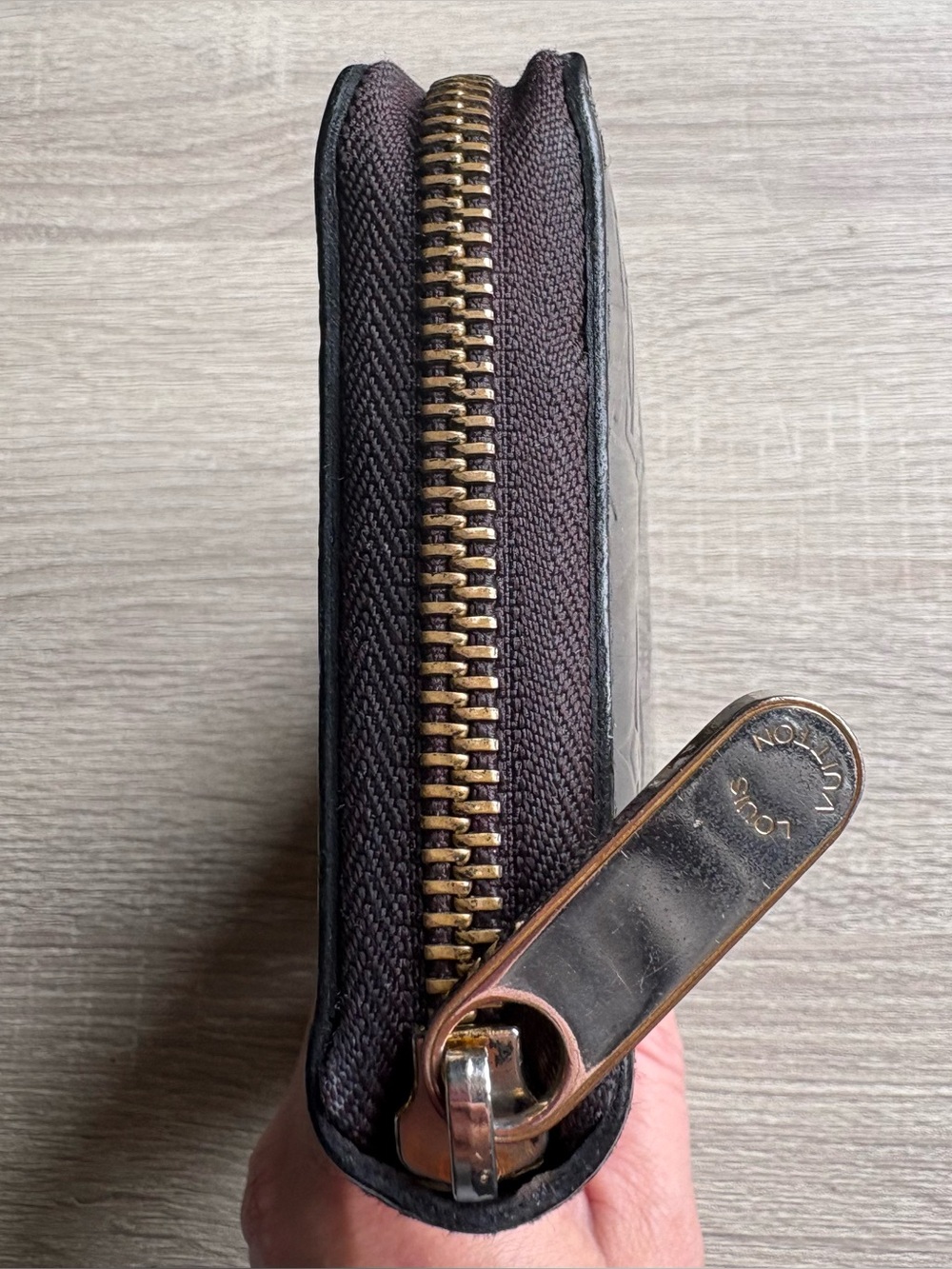 Louis Vuitton Black Vernis Monogram Zip Wallet - Picture 8 of 10
